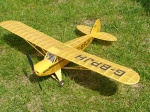 Piper J-3 built by Robert Cok, equipped with drive and RC elements from Ing. Gašparín